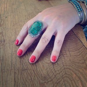 Antique African jade ring